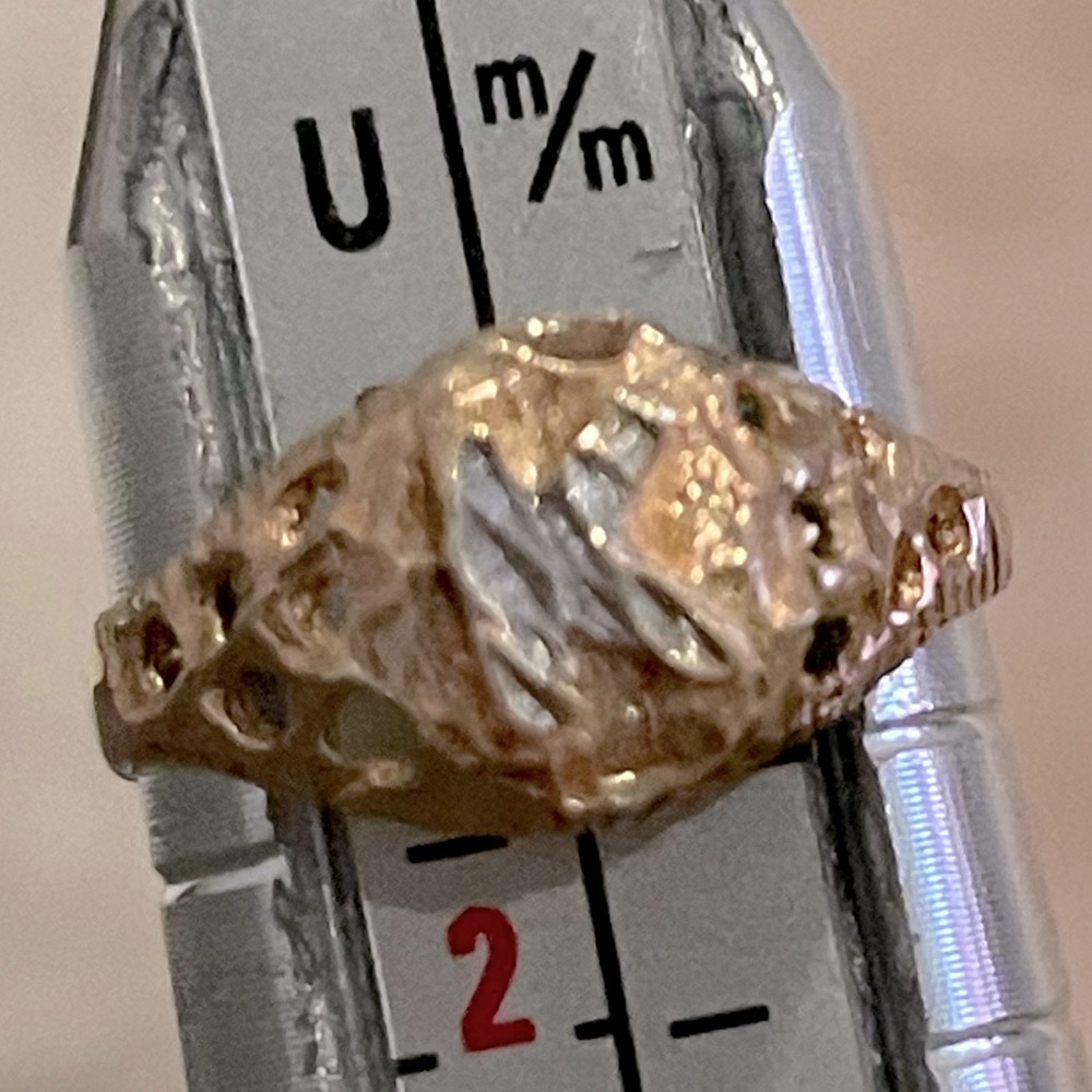14K Baby Ring Initial “K”